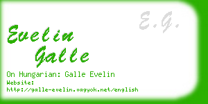 evelin galle business card